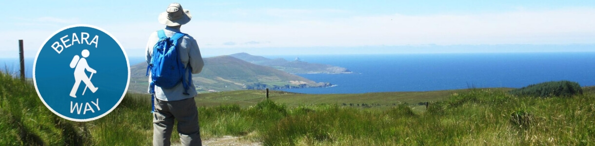 Wandern auf der Insel Dursey entlang des Beara Way in Irland