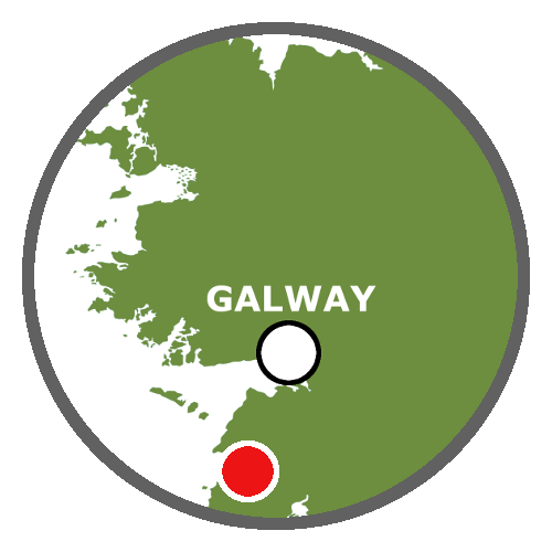 Burren Way Irland Karte